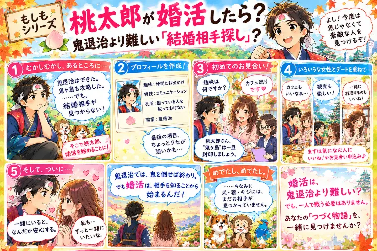 🍑もしも桃太郎が婚活したら？