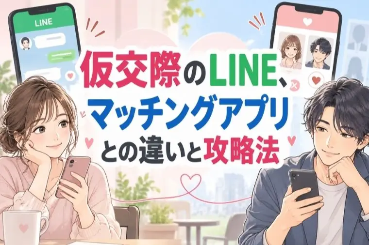 仮交際のLINE、アプリとの違いと攻略法