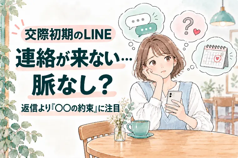 交際初期、LINEが来ない＝脈なし？見るべきは次の約束
