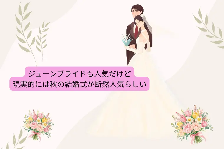 まさにこれからの秋、結婚式のハイシーズンだそうですね