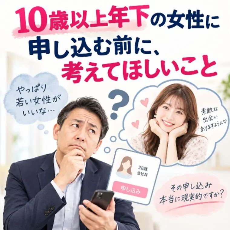 １０歳以上年下女性に申し込む前に。考えてほしこと