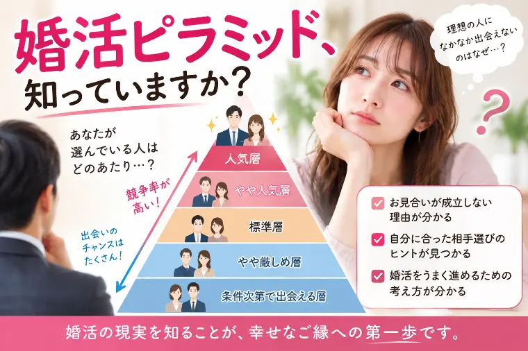 婚活ピラミッドの現実、知っていますか？