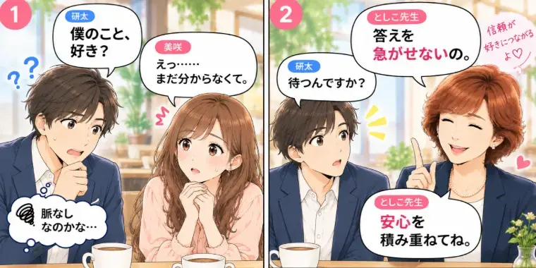 Kotopuro（寿プロデュース）「【20代婚活】男女で違う？「好き」💛が育つスピード」- 3