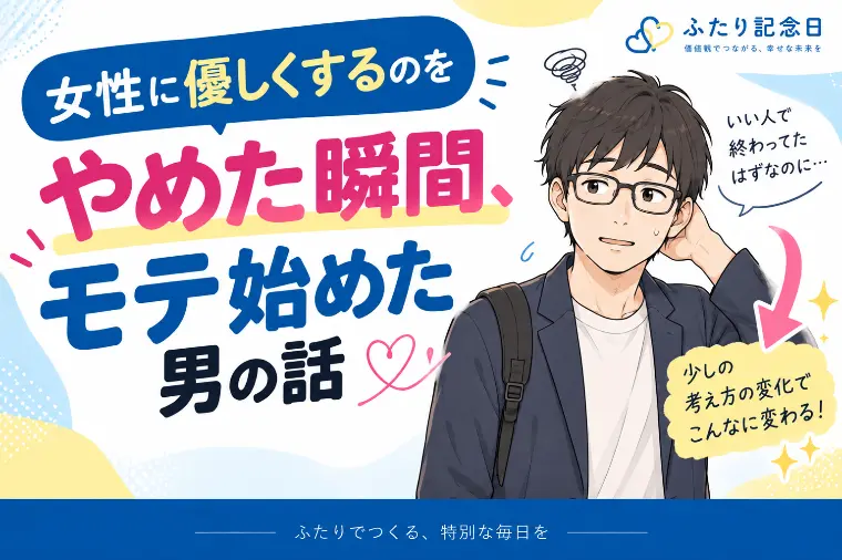 女性に優しくするのをやめた瞬間、モテ始めた男の話