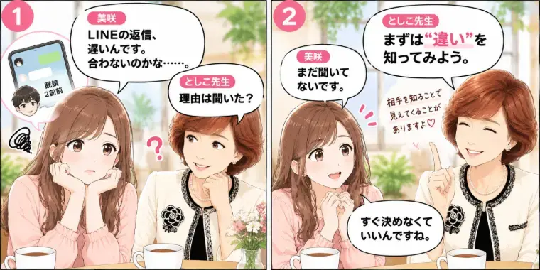 Kotopuro（寿プロデュース）「【辛口婚活】婚活の「違和感」💛すぐ交際終了していいの？」- 2