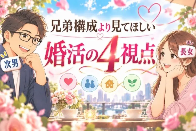 兄弟構成より見てほしい婚活の4視点
