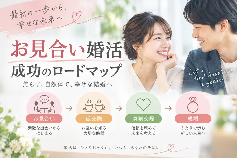 お見合いから成婚までの「支え合い婚活ロードマップ」