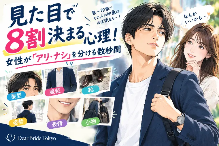 見た目で8割決まる！？女性が「アリ・ナシ」を分ける数秒間