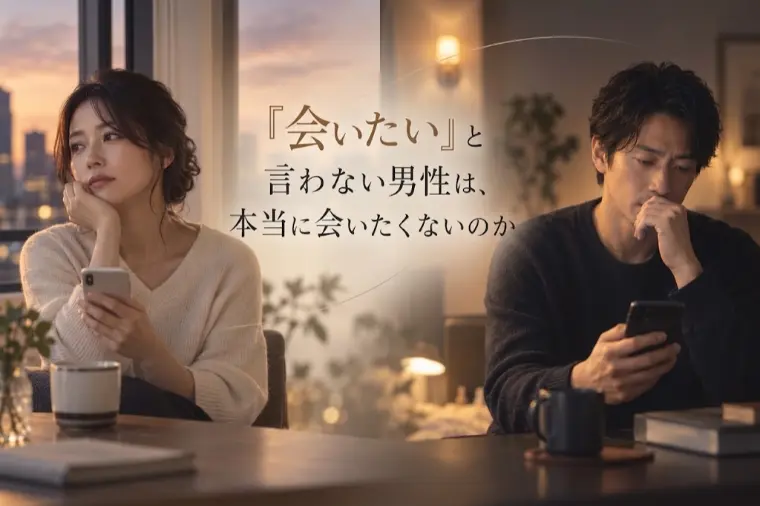 「会いたい」と言わない男性は、本当に会いたくないのか  