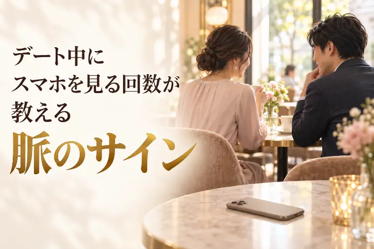 デート中にスマホを見る回数が教える脈のサイン