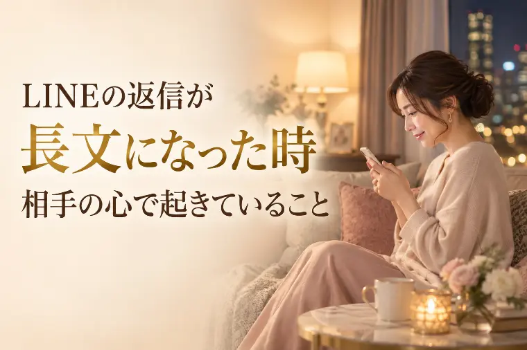 LINEの返信が長文になった時、相手の心で起きていること