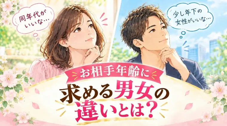 お相手年齢に求める男女の違いとは？