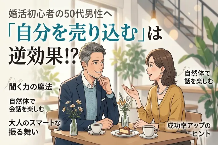 婚活初心者の50代男性へ「自分を売り込む」は逆効果！？