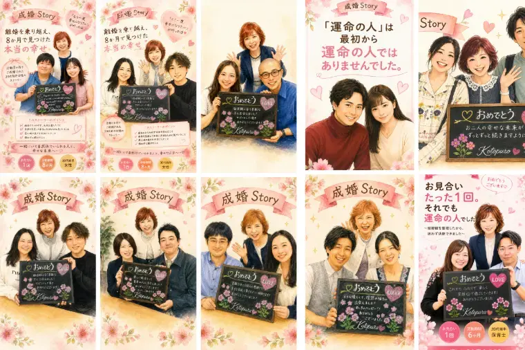 Kotopuro（寿プロデュース）「成婚Story💛「お断り」した彼が運命の人！成婚へ」- 2
