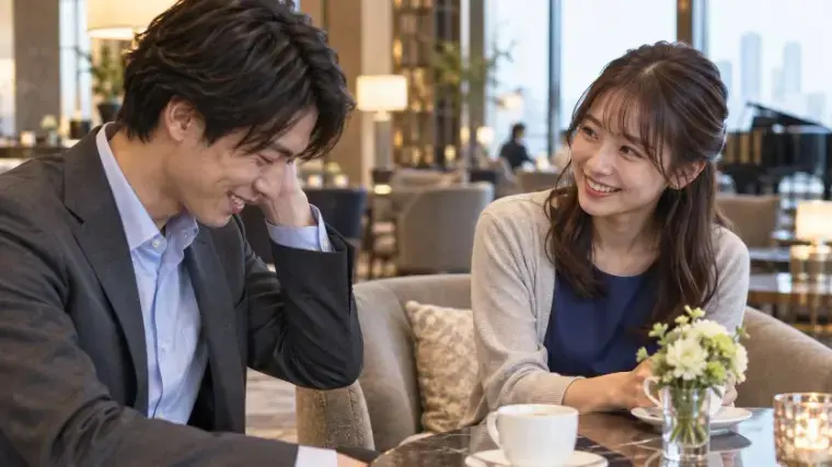 グリム結婚相談所「お見合いでプロフィールを忘れたら？会話の戻し方」- 3