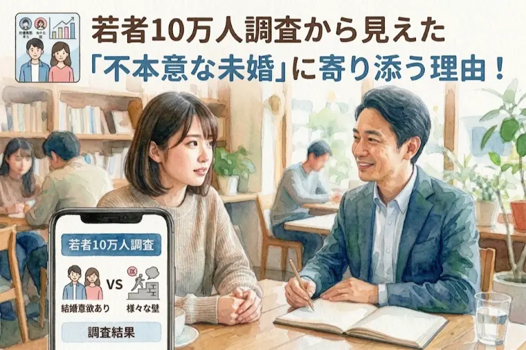 若者10万人調査から見えた「不本意な未婚」に寄り添う理由