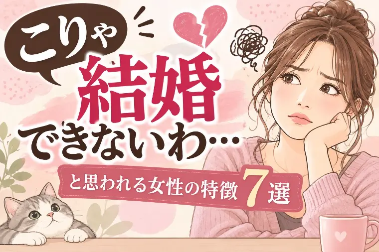 「こりゃ結婚できないわ」と思われる女性の特徴7選