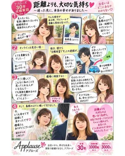 Applause（アプローズ）「アプローズ３０年成婚実話№3距離よりも大切な気持ち」- 2