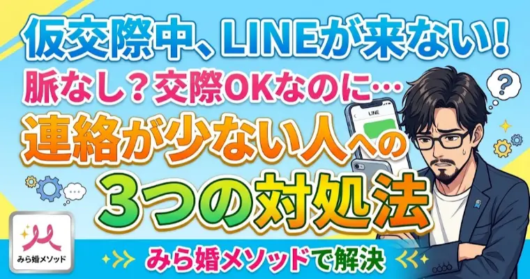 交際中なのにラインが来ない・・3つの対処法教えます
