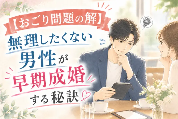 【デートのおごり問題】無理せず早期成婚をつかむ2つの秘訣