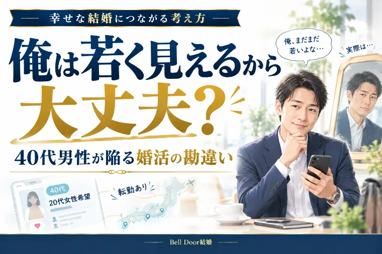 「俺は若く見えるから大丈夫」40代男性が陥る婚活の勘違い
