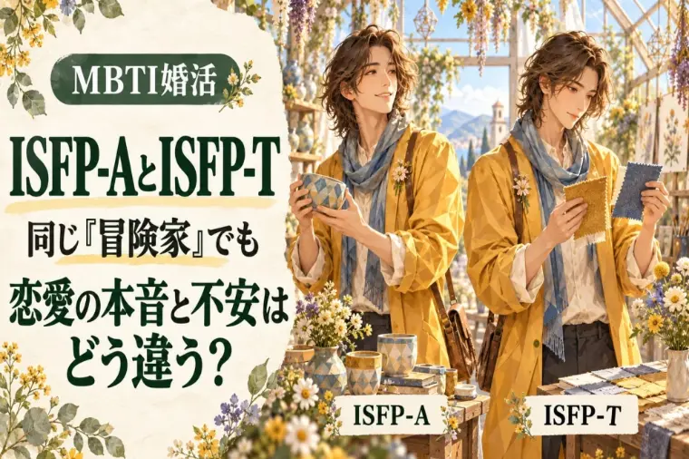 ISFP(冒険家)の-Aと-Tの違い！婚活はどう変わる？