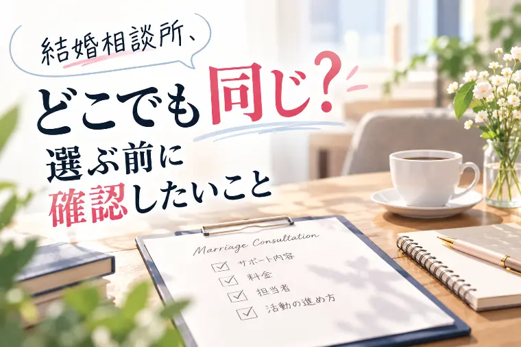 結婚相談所、どこでも同じ？選ぶ前に確認したいこと