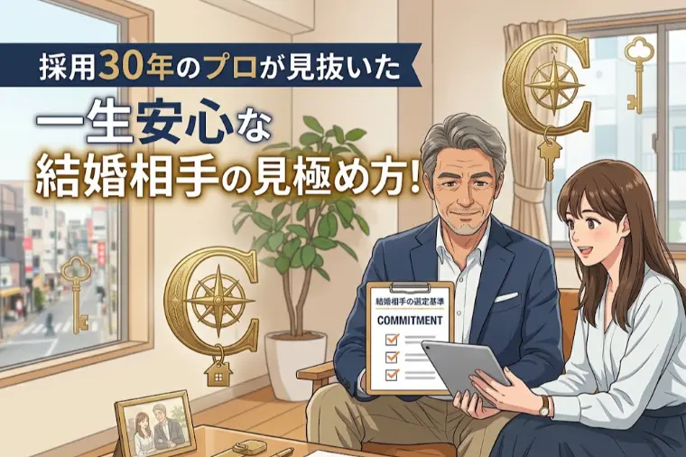 採用30年のプロが見抜いた一生安心な結婚相手の見極め方！