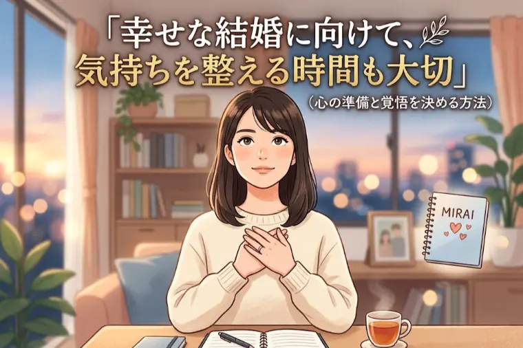 成婚が決まったあとに、不安になるのは自然なこと