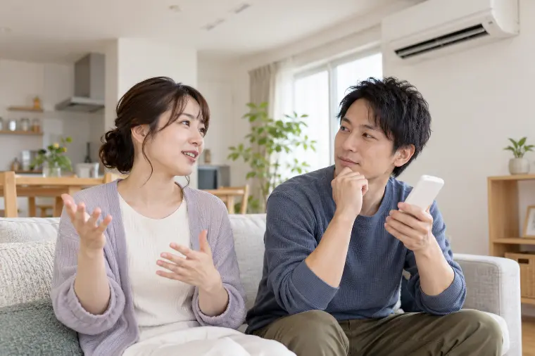 冷暖房の好みが違う二人の暮らし
