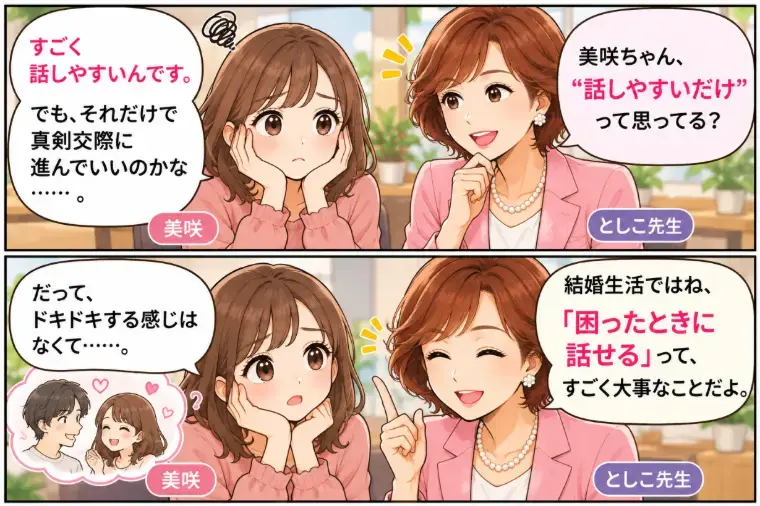 Kotopuro（寿プロデュース）「【20代婚活】「話しやすいだけ」で真剣交際に進んでもいい」- 2