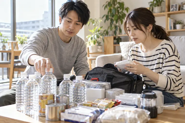 防災備蓄を二人で考えるには？