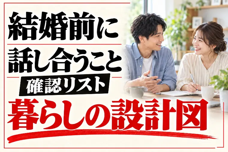 結婚前に話し合うべきこと｜確認リストは「暮らしの設計図」