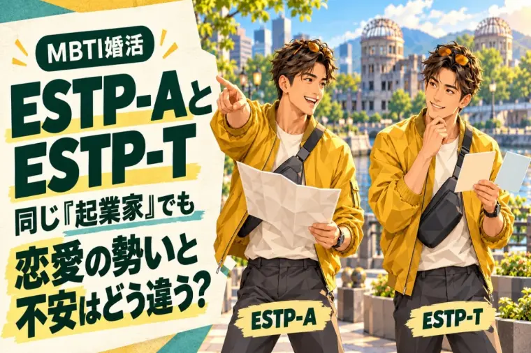 ESTP(起業家)の-Aと-Tの違い！婚活はどう変わる？