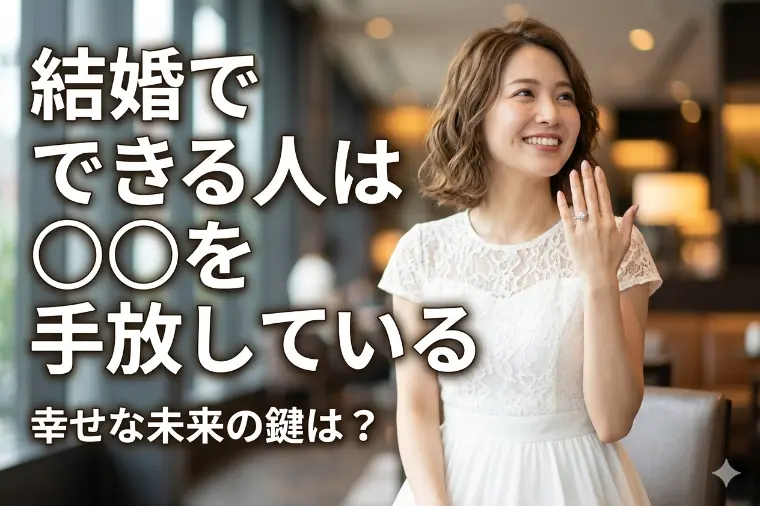 結婚できる人は〇〇を手放している