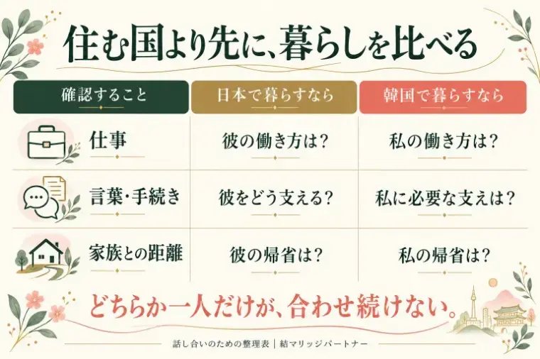 結マリッジパートナーLink「韓国人と結婚したら、韓国に住むの？」- 2