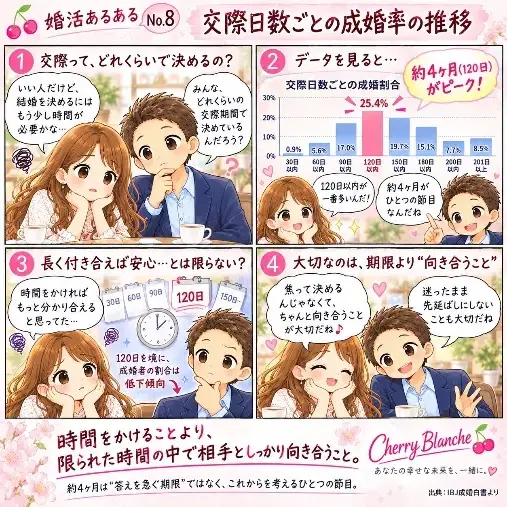Cherry Blanche 「交際は長いほどいい？データで見る「約4か月」という節目」- 2