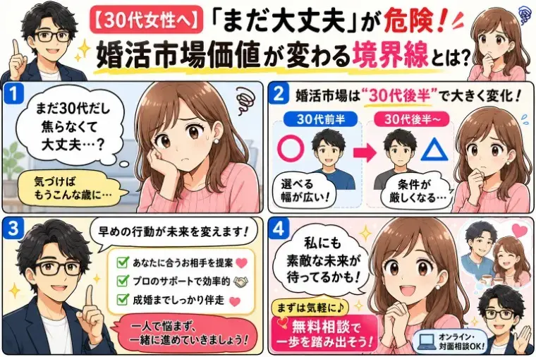 人生を変える結婚相談所 つむぐ「【30代女性へ】『まだ大丈夫』が一番危険！」- 2