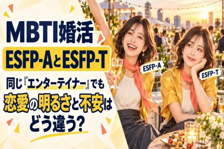 ESFP(エンターテイナー)AとT！婚活での違いは？