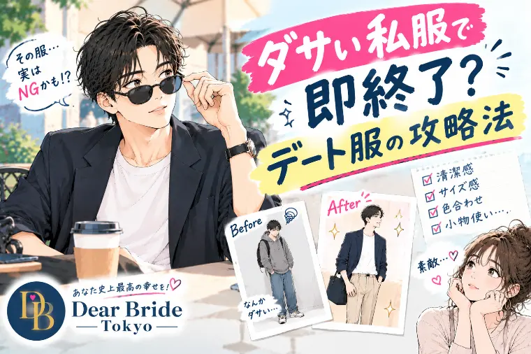 「私服がダサい」で即終了？婚活男性のリアルデート服攻略法