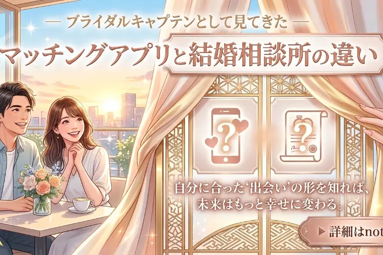 マッチングアプリと結婚相談所の違い