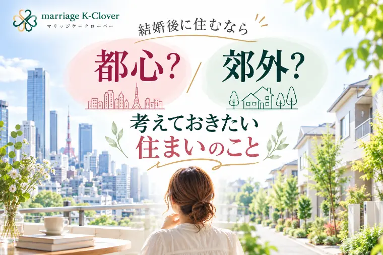 marriage K-Clover「結婚後に住むなら都心？郊外？考えておきたい住まいのこと」-1