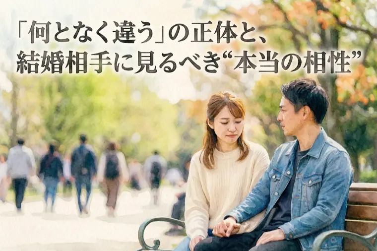 何となく違うの正体と、結婚相手に見るべき “本当の相性”