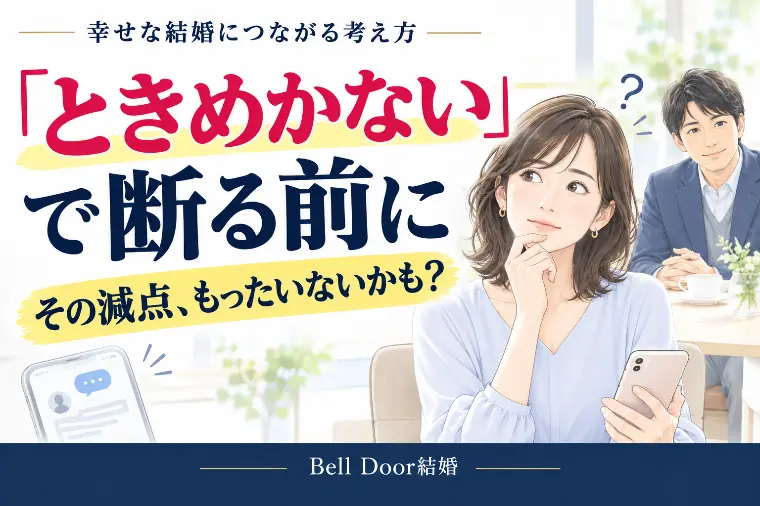 「ときめかない」で断る前に。アラフォー婚活の盲点