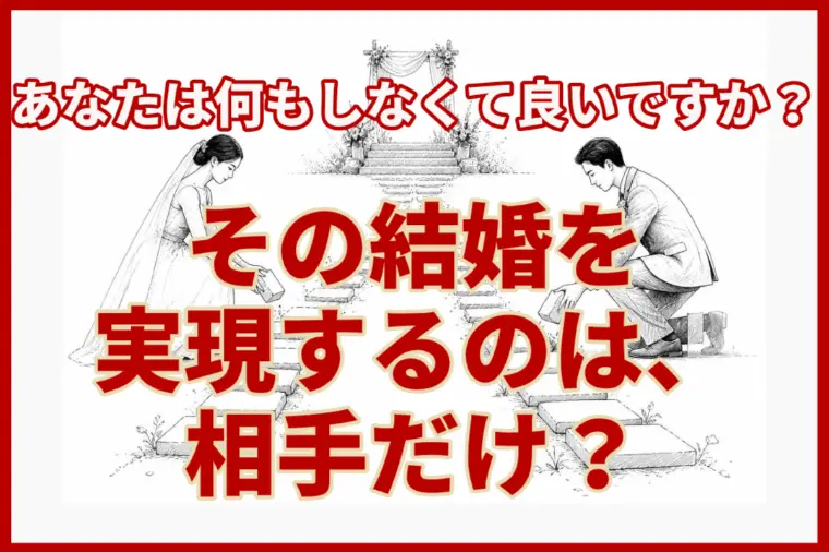 その結婚を実現するのは「相手」だけ？
