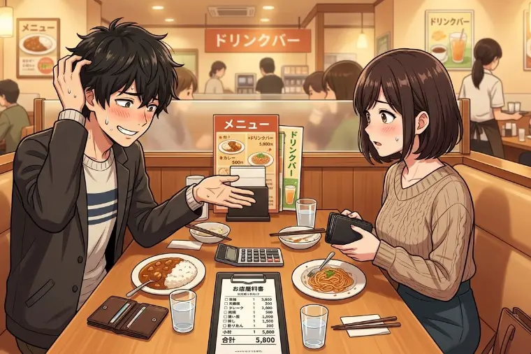 婚活デートの食事代を、少しずつ女性に負担してもらう方法！