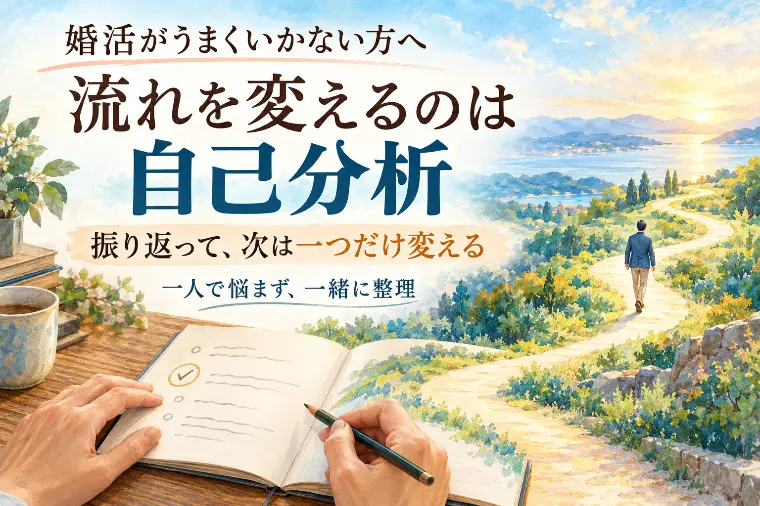 婚活がうまくいかない方へ｜流れを変えるのは自己分析