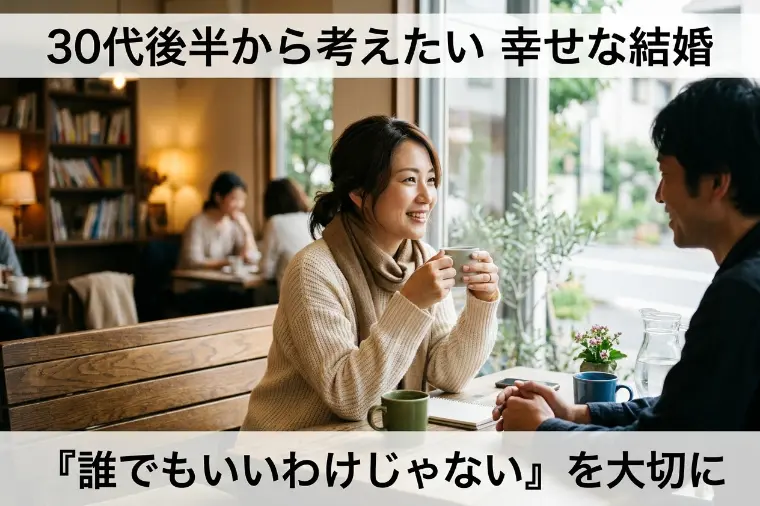 誰でもいいわけじゃない。30代後半から考えたい幸せな結婚