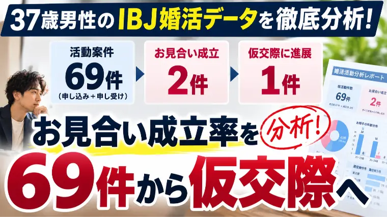 お見合い成立率を分析！69件から仮交際へ