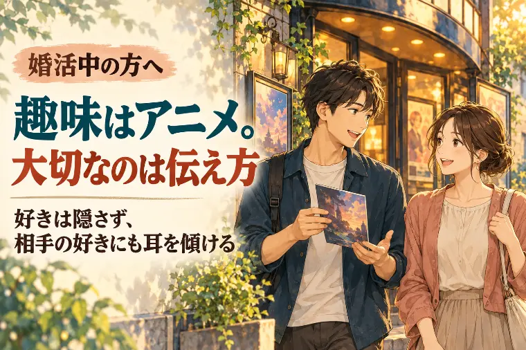 趣味がアニメの婚活中の方へ｜大切なのは伝え方です